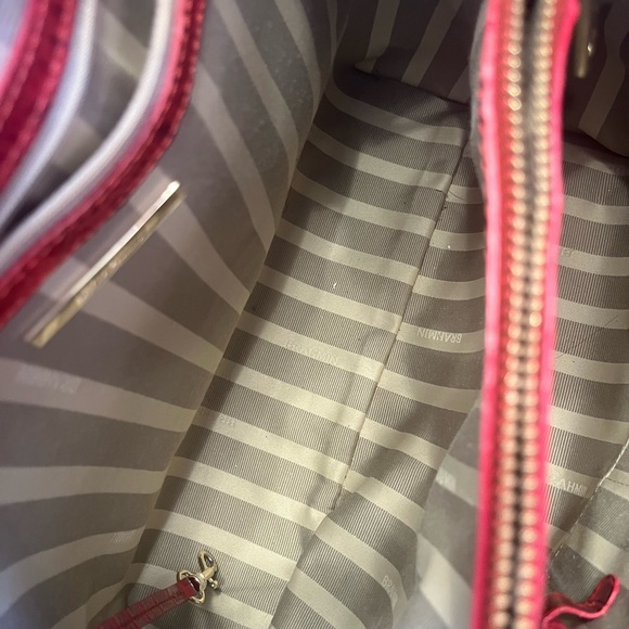***LAST CHANCE*** Brahmin HTF EUC Joan Tote in Scarlet Lusanne BAG ONLY!! - Picture 10 of 12